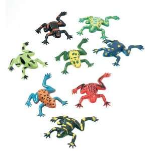   International inches Plastic Frogs Assorted (8 Frogs) Toys & Games