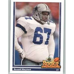 1991 Upper Deck #636 Russell Maryland   Dallas Cowboys (Rookie Force 