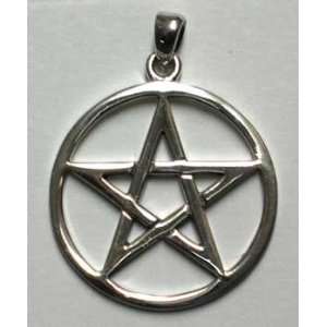  Sterling Silver Interwoven Pentacle 