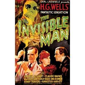  Spooky Scenes Movie Poster Wall Sticker The Invisible Man 
