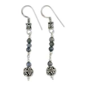  Iolite drop earrings, Shimmer Jewelry