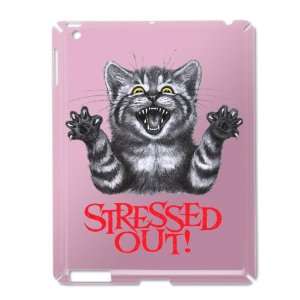  iPad 2 Case Pink of Stressed Out Cat 
