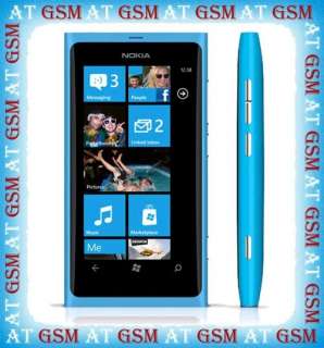 NEW Nokia Lumia 800   16GB   Cyan (Unlocked) Smartphone 6438158402461 