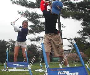 The PlaneFinder helps junior golfers find and develop an on plane 