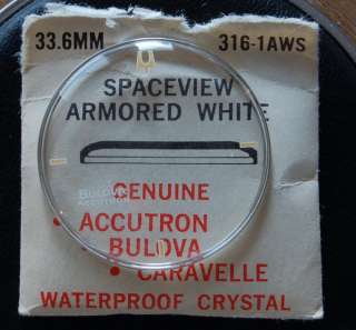   stock 316 1aws accutron spaceview crystal the crystal is 33 6 mm lucky