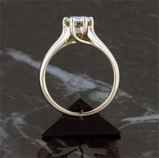 CT 14KY MOISSANITE 6 PRONG LUCIDA / LUCERN RING  