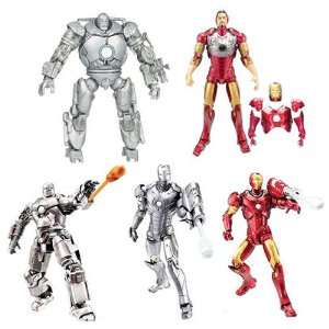  Iron Man 6 Figure Wave 1 Set Of 5 Toys & Games