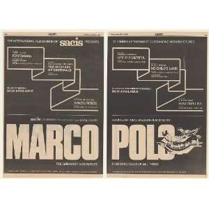 1980 Marco Polo Movie Promo 2 Page Trade Print Ad (Movie 