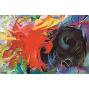  Franz Marc   Fighting Forms   Canvas