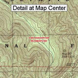   Quadrangle Map   Lake Quinault East, Washington (Folded/Waterproof