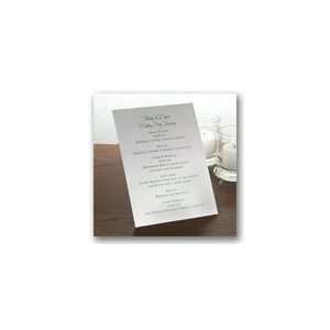 Itinerary Card   Vertical Silver