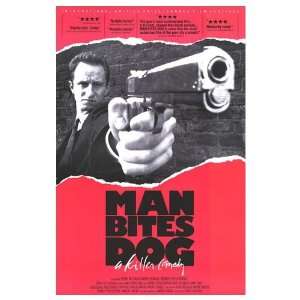 Man Bites Dog Movie Poster, 26 x 39.5 (1993) 