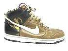 NIKE Panthers Dunk High Premium Olive Tan Fives Hi Leather Limited Ed 