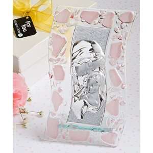  Murano Glass Collection Madonna and Child plaque (Pink 