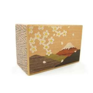  Japanese Yosegi Zougan Puzzle Box  Sakura (5 Sun)