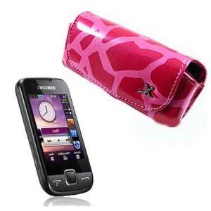  Samsung Gravity 3 Giraffe *Pink* Horizontal Flip Case 