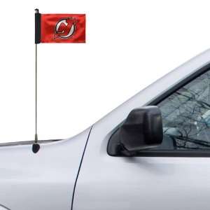  NHL New Jersey Devils 4 x 5.5 Red Antenna Flag Sports 