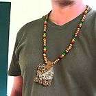 Lion Of Judah Wood Necklace Large Pendant Rasta Reggae Rastafari 
