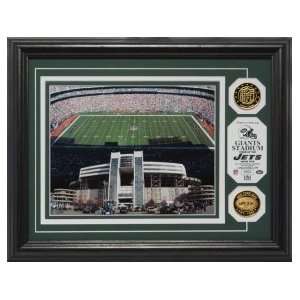 Jets Stadium 24KT Gold Coin Photo Mint