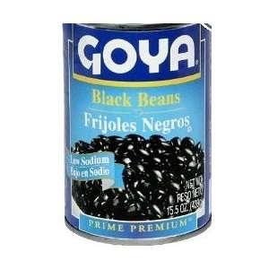 Goya Black Beans, Low Sodium, 15.5 Ounce Grocery & Gourmet Food