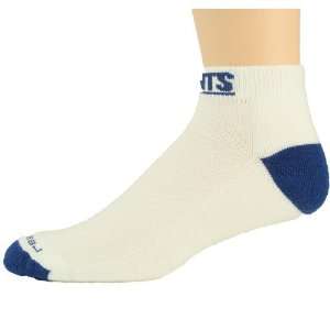   New York Giants White Royal Blue Low Cut Socks