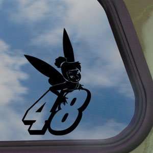  JIMMIE JOHNSON #48 NASCAR WITH TINKERBALL Black Decal 
