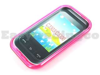 Soft Rubber Case Samsung C3300K C3303K Champ Pink  