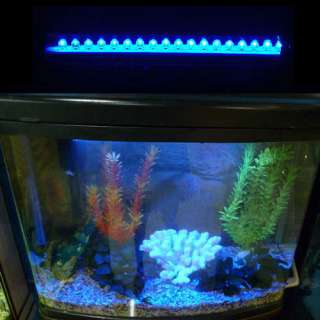 18 LED 7 inch Aquarium Fish Tank Blue LED Lights Bar  