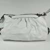 Authentic Fendi White Leather Luxury Shoulder Bag  