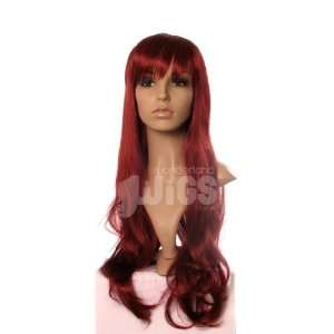  Extra Long Dark Red Wig Wavy Amazing Quality Wigs Beauty