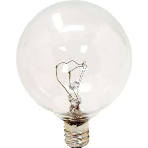   Watt 370 Lumen Decorative G16.5 Incandescent Light Bulb, Crystal Clear