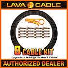 Lava Cable Solder Free Mini ELC Pedalboard Kit Black   16 Right Angle 