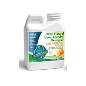 Selestial Soap Natural Laundry Detergent, Citrus   16 oz Refill for 