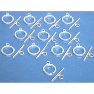  12 Sterling Silver Toggle Clasps Bracelets Chain Parts 