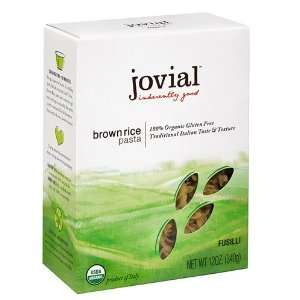 Jovial Pasta Organic Brown Rice Fusilli 12 Oz  Grocery 