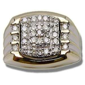  .54 ct Mens Fancy Domed Pyramid Ring Jewelry