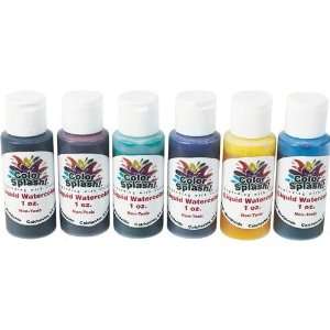  1 Oz. Color Splash Liquid Watercolors (Pack of 6) Toys & Games