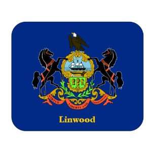  US State Flag   Linwood, Pennsylvania (PA) Mouse Pad 