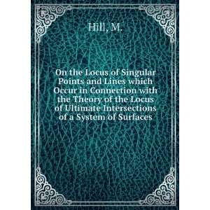  On the Locus of Singular Points and Lines which Occur in 