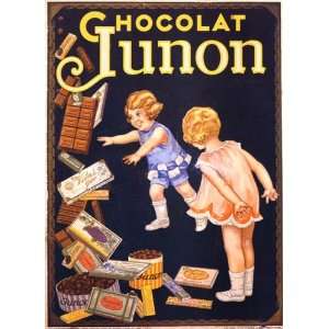  CHOCOLAT CHOCOLATE GIRLS CHILDREN JUNON 24 X 36 VINTAGE 
