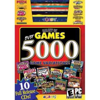 GALAXY OF GAMES 5000 PC Games  10x CD Set NEW in BOX  