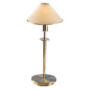  Brushed Brass and Creme Glass Mini Holtkoetter Desk Lamp 