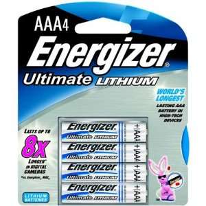  Energizer Ultimate Lithium AAA, 4 Pack Automotive