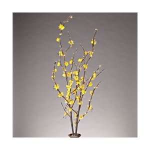 LED Lighted Bendable Branches, 39 in., Acrylic Flowers, Battery 