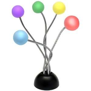  5 BALL STEEL GOOSENECK LED MULTICOLORED LAMP Toys & Games