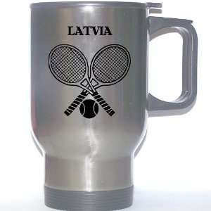  Latvian Tennis Stainless Steel Mug   Latvia Everything 