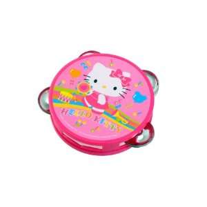   Kitty Sanrio Mini Tambourine Kid Size   Pink Musical Instruments