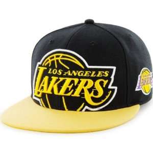  Los Angeles Lakers NBA 47 Brand Two Tone Blackout Colossal 