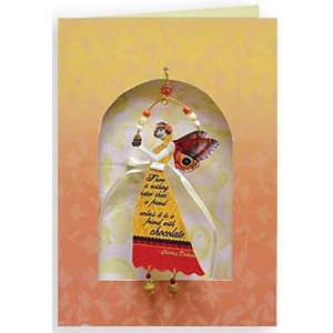  Lainis Ladies Greeting Card W / Ornament   CHOCOLATE 