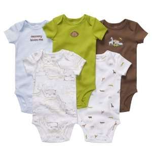  Carters Baby Boys Little Layette 5 pack Short Sleeve Cotton Knit 